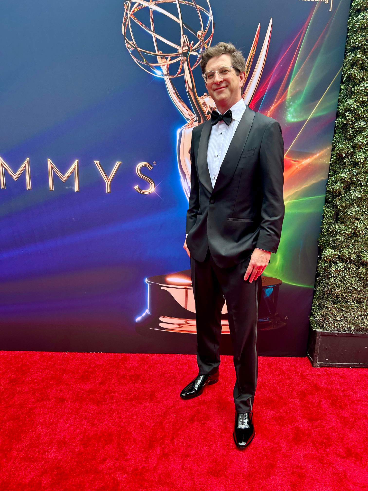 Stepping out of the studio and onto the red carpet.