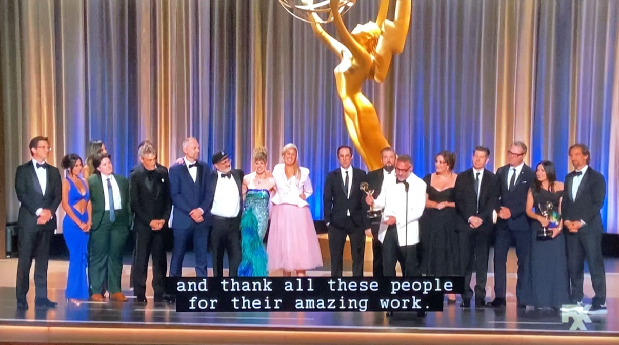 From almost staying home to standing on stage with the team as The Muppet Show took home Outstanding Variety Special!